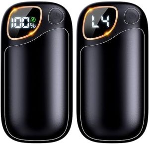 Hand Warmers Rechargeable - 2 Pack Magnetic Electric Hand Warmer 7000mAh 20Hrs Warmth 4 Levels Heating Portable Pocket Hand Warmers for Raynauds Golf Camping Fishing Ball Game