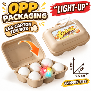 JBMBHC Egone Pressing Egg Box Fidget Toy Soft Squeeze Stress Relief Keychain Cute Chicken Pendant Desk Toy Gift For Kids Teens Adults 9.5x7x6cm