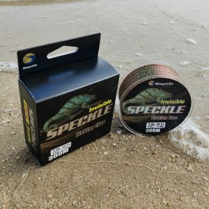 Speckle Tak Terlihat 300m Tali Pancing Gradien Maroon Lanjutan Bionik Nilon Yang Dapat Berubah Warna 0.12mm ~ 0.50mm