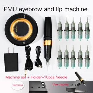 "Available" permanent makeup machine pen tool tattoo eyebrows eyeliner and lips low-frequency eyebrows and lips tattoo machine tattoo artists supply 10-pin machine kit.