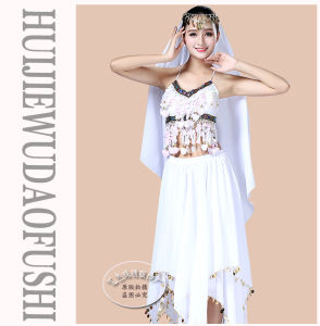 Belly Dance Costume Indian Dance Costume Festival Stage Costume Sequin Chiffon Skirt Stage Performance Costume Dance Performance Costume Skirt
