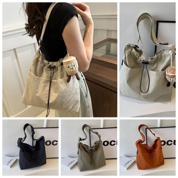 COLOO%20Korean%20Style%20Drawstring%20Bucket%20Bag%20Large%20Capacity%20Crossbody%20Bag%20Nylon%20Shoulder%20Bag%20Fashionable%20Tote%20Bag%20Women%20-%20Image%208
