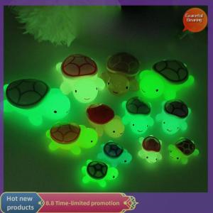 Graceful 6 10pcs Mini Luminous Turtle Home Decor Landscaping Resin Crafts Glowing Turtle Garden Fish Tank Miniatures Ornaments Decoration