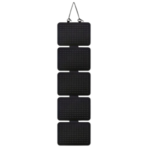 NBANLIKE 5-Tier Foldable Felt Jewelry Organizer Wall Hanging Detachable Jewelry Storage Bag Jewelry Accessories Large Capacity Enamel Lapel Pin Display Panel Home