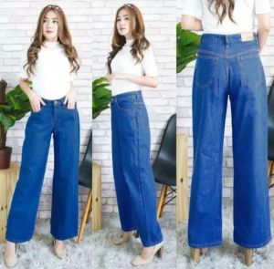 Celana Cargo Jeans Wanita// Celana  Jeans Cargo wanita Highwaist celana Panjang