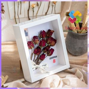 3D Wooden Photo Frame Shadow Box Frame For Dried Flower Plant Pins Medals Tickets Photos DIY Art Crafts Display