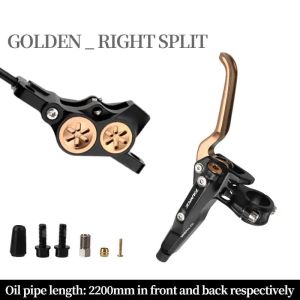 TANKE MTB 4 Piston Hydraulic Disc Brake 2200mm Split-type Oil Pressure Brake Mountain AM DH E-bike Road Bike Brake caliper