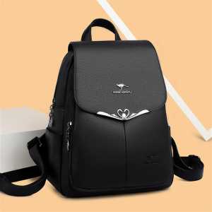 Tas Ransel kulit Wanita Fashion Korean Style Tas Punggung Untuk Cewek Elegan Tas Sekolah Wanita Baru