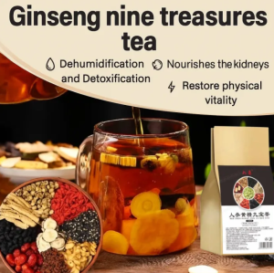 Ginseng and Nine Treasures tea Mens Kidney Tea Health Tea Bag Nutritional Tea Chinese Herbal Tea Health Energy tea