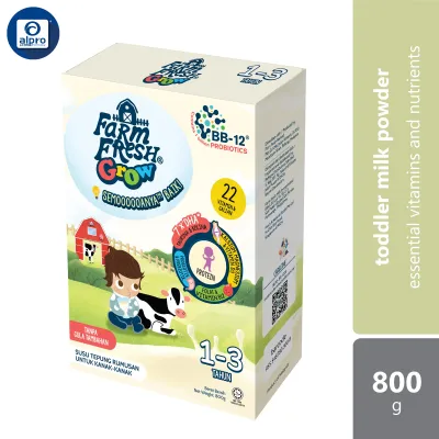 Farm Fresh Grow Powder 1-3 Years 800g | Milk Formula / Essential Vitamins and Nutrients