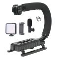 A-49U Video Making Tripod Portable Handle Stabilizer Anti-shake Camera Stabilizer Equipment For Live Video TIktok YouTube Camera Bracket Live Streaming Broadcast. 