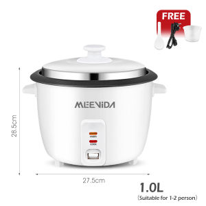 MEEVIDA Electric Stew Pot Mini Multi Cooker with Steam Multifunction Portable Pot