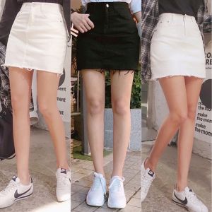 CHÂN VÁY KAKI TRƠN NGẮN SÀNH ĐIỆU RÁCH LAI 3 SIZE S M L ĐEN TRẮNG