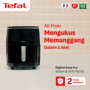 Tefal Digital Easy Fry Steam & Grill FW201 3in1 Air Fryer / Panggangan