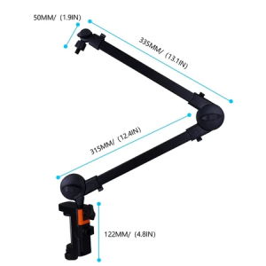 Heavy Duty Microphone Boom Arm 2kg Load Sturdy MetalNo Sag for Studio Recording Streaming Accessory