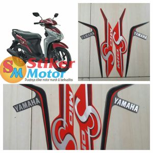 striping motor mio s 2017 merah