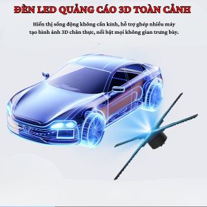 Quạt Đèn LED 3D Quạt Ba Chiều Hologram Đa NăngĐèn Led 3D 2 Cánh Trình Chiếu Hình Ảnh Video 3 Chiều