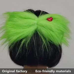 Green Hairpin Grinch Decorative Accessories Christmas Live Stream Cute Toy Masquerade Funny Props