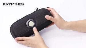 Krypthos Insulin Cooler Travel Case with Temperature Display for Diabetic Care Storage Refrigerated Medicine Organizer Bag with 2 TSA Approved Medication Cooler Ice Pack for Daily Trip