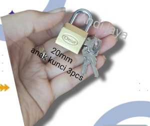 Gembok koper samping onat 15mm 20mm dan 25mm