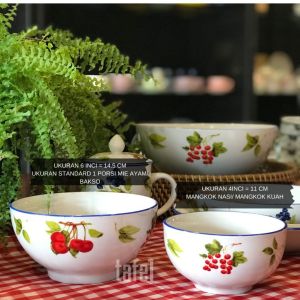 Mangkok Nasi Keramik Fruitful 11 cm isi 1
