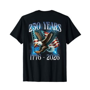 250th Anniversary Butterfly US American Flag Bald Eagle T Shirt For Men Women Patriotic Freedom Liberty Casual Short Sleeve Tops
