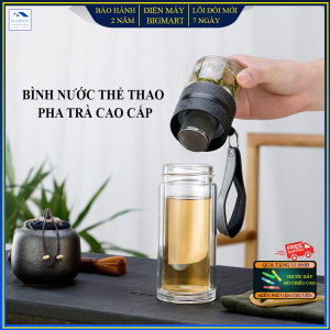 Bình nước thể thao pha trà giữ nhiệt 3 trong 1 chất liệu thủy tinh chịu lực sang trọng bảo hành 2 năm lỗi 1 đổi 1 trong 7 ngày