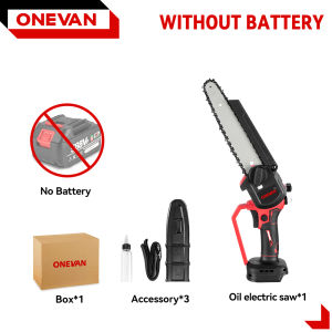 8 inch cưa điện không chổi than Chainsaw tự động tàu chở dầu cầm tay vườn cắt tỉa Chainsaw công cụ gia công gỗ cho Makita 18V Pin
