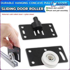 Suomi Closet Durable Hanging Concave Pulley Caster Wardrobe Cabinet Cabinet Sliding Door Roller