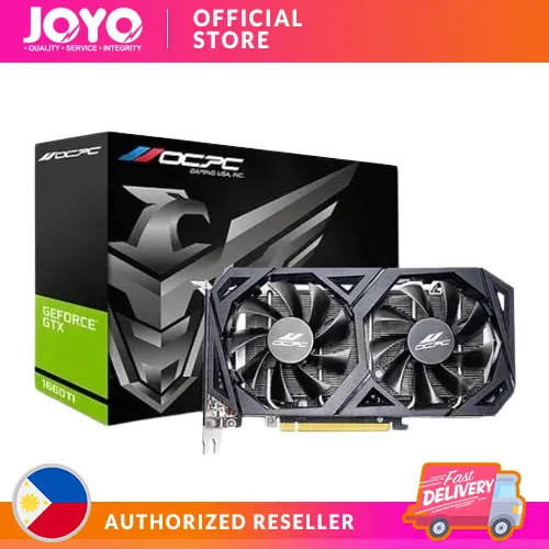 BRANDNEW OCPC GF GTX 1660-TI XE 6GB-GDDR6 /DVI+HDMI+DP/192-BIT