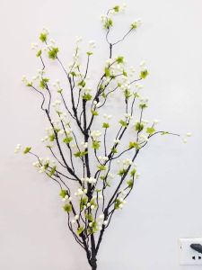 Sỉ cành Cherry điểm Trắng xịn dày cao 90cm- Cành quả xốp
