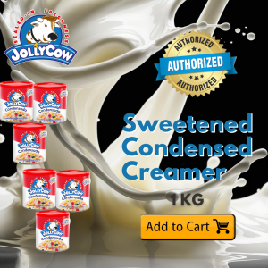 Jolly Cow Sweetened Condensed Creamer 1Kgx6 Pack - Creamy Versatile Perfect for Desserts & Beverages
