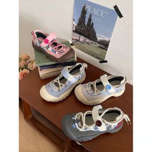 Maishi Fashion Thick-soled Round Toe Ugly Cute Shoes New Design Sense Athleisure Shoes Fashion Single Shoes in Spring