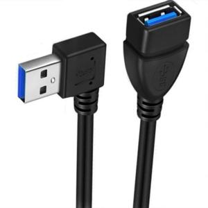 Highly Speed USB3.0 Extension Cable Left and Right Angle Design for Efficient Devices Connection For Quick Setups