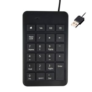 UTOPUS  Bàn phím số có dây mini Đa chức năng Bàn phím số  23 phím Bàn phím kỹ thuật số Dành cho máy tính xách tay và máy tính để bàn