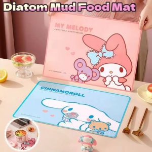Sanrio Placemat Cartoon Diatom Placemat Mud Waterproof Oil-Proof Household Coasters Heat-Resistant