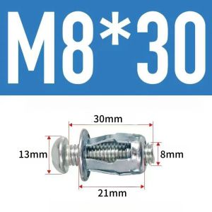 C0F0E. 15pcs M4 M8 Petal Rivet/Petal Rivet Lock Nuts with Screw/ Bolt Hollow Wall Iron Rivet Riveter Fixed License Plate For Car Screw/Hollow Wall Jack Nuts Bolt Iron Skin Metal Screw For Repair Tools Accessories.