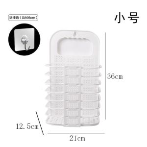 Foldable Dirty Clothes Basket Large Wall Hanging Dirty Clothes Storage Basket Bathroom Household Laundry Change Storage Basket
