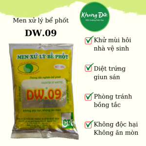 3 Gói Men Vi Sinh DW09 Men Xử Lý Bể Phốt Xử Lý Hầm Cầu Hố Ga Cao Cấp Chống Mùi Hôi Chống Tắc Bồn Cầu Cực Hiệu Quả Khang Đức