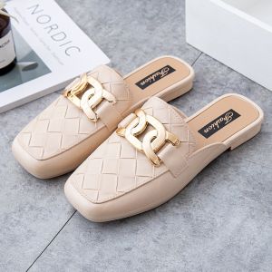 OKAIDO Sandal Mules Selop Wanita Cewek Perempuan Gaya Fashion Korea Style Elegan Nyaman Kekinian