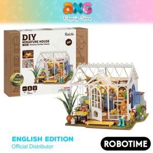 Robotime Rolife Dreamy Garden House DIY Wooden Miniature Dollhouse (DG163) 3D Puzzles Wooden Crafts Kits
