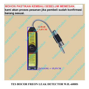 TBF ALAT TES KEBOCORAN FREON / HALOGEN LEAK DETECTOR / TES BOCOR FREON LEAK DETECTOR WJL-6000S