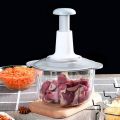 S9 High Quality 1.5L 3in1 Manual Food Chopper Blender For Garlic Meats Vegetable Fruits Nuts Onions Baby Food Hand power Mincer Mixer Egg Beater. 