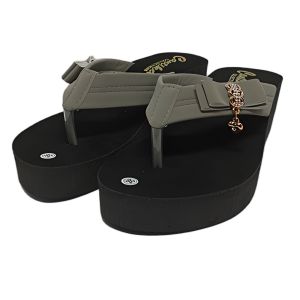 New Cantika Sandal Wedges Wanita Jepit Pita Liontin Love
