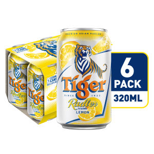 Tiger Radler Lemon Beer Can 6 X 320ML
