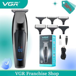 VGR-070 Electric Hair Clipper for Oil Head Engraving Clippers LCD Digital Display Household Professional Electrical Appliances