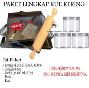 1 SET Paket Lengkap Alat Kue Kering Murah / Alat Pembuatan Kue Kering Hemat / Alat Cetakan Kue Kering Murah