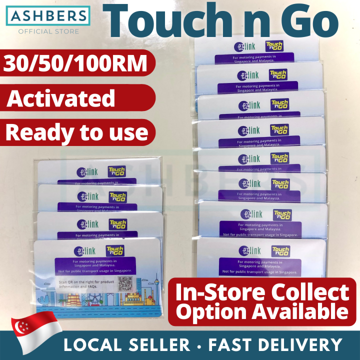 Touch n Go EZlink Card for Malaysia Toll Preloaded with RM30 / 50RM ...