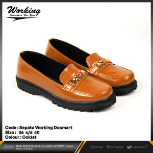Sepatu Wanita Docmart Working / Sepatu Oxford Keren Fashion Casual Murah