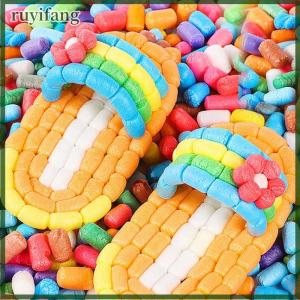 ruyifang ของเล่นสำหรับเด็กทำจากดินน้ำมันข้าวโพดวิเศษ500ชิ้น